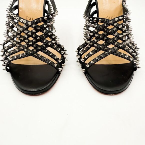 Christian Louboutin Martha Spike Accents100 Heels Mules EU 39.5 US 9.5 - Picture 3 of 12